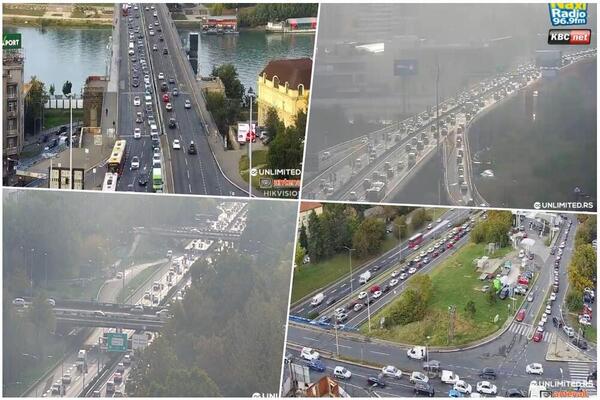 U OVIM DELOVIMA BEOGRADA SU TRENUTNO NAJVEĆE GUŽVE, AUTOMOBILI MILE: Naoružajte se STRPLJENJEM (FOTO)