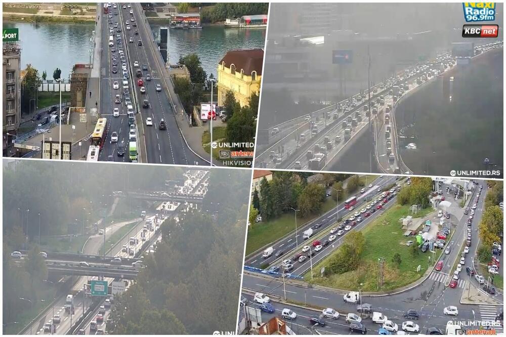 U OVIM DELOVIMA BEOGRADA SU TRENUTNO NAJVEĆE GUŽVE, AUTOMOBILI MILE: Naoružajte se STRPLJENJEM (FOTO)