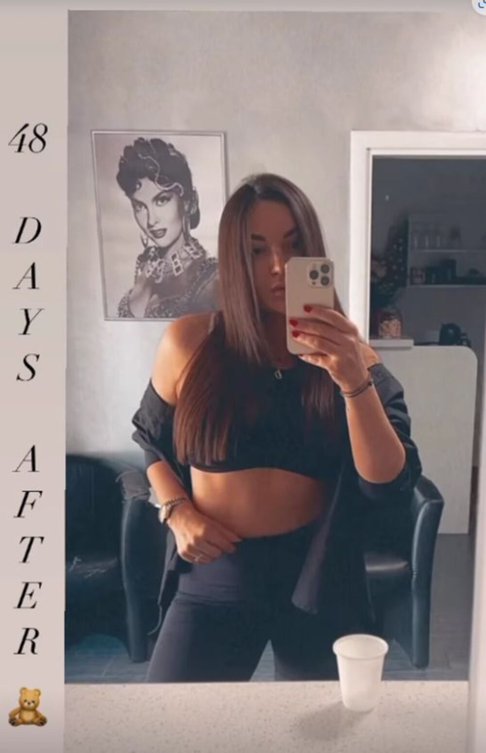 Izgled Tamare Milutinović nakon porođaja