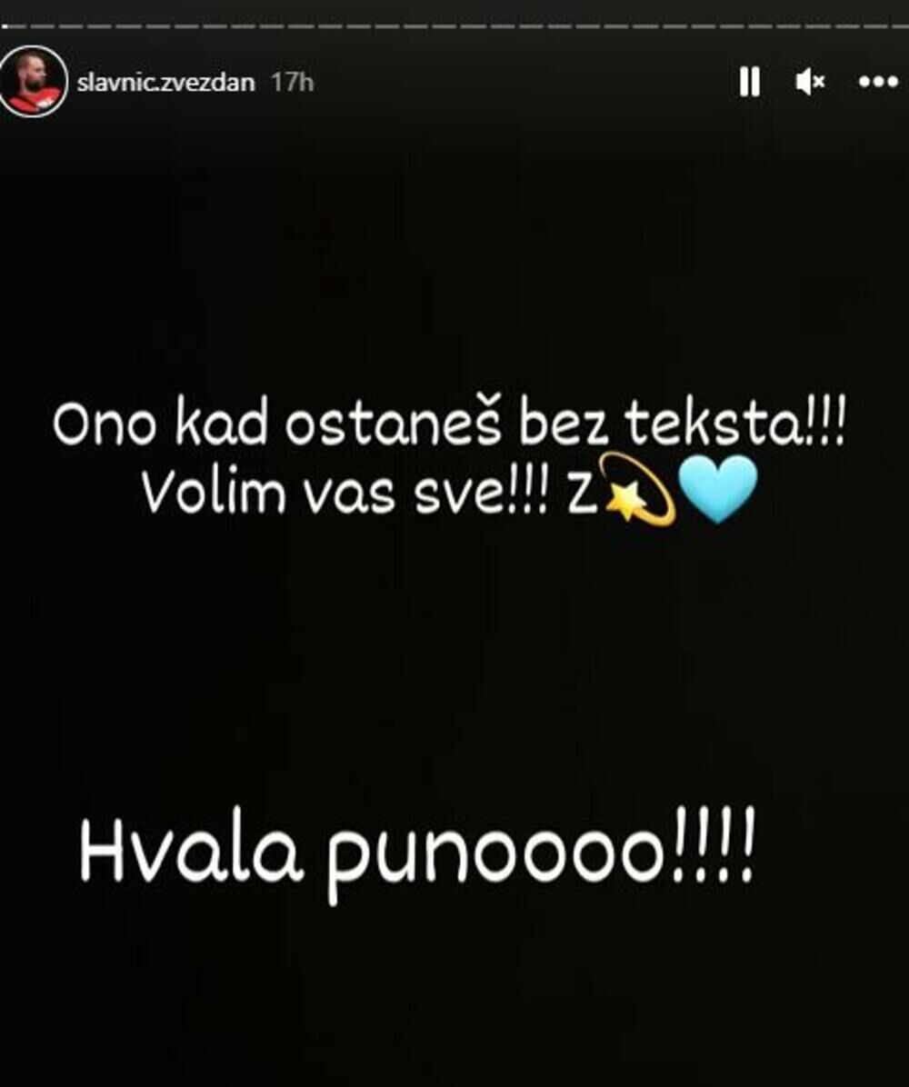 Objava Zvezdana Slavnića