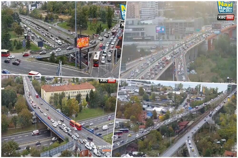 JUTARNJI ŠPIC U BEOGRADU: Izbegavajte ove DELOVE, vozila se JEDVA KREĆU (FOTO)