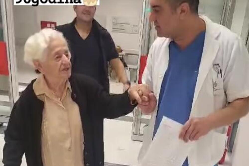 GEST BEOGRADSKOG LEKARA ĆE SE DUGO PREPRIČAVATI: Pogledajte kako je dočekao STARICU (96), KAPA DOLE (VIDEO)