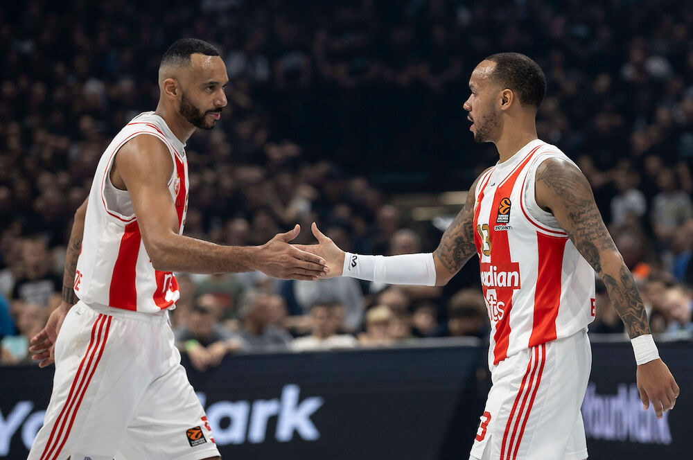 Adam Hanga i Šabaz Nejpir na utakmici Partizana i Crvene zvezde