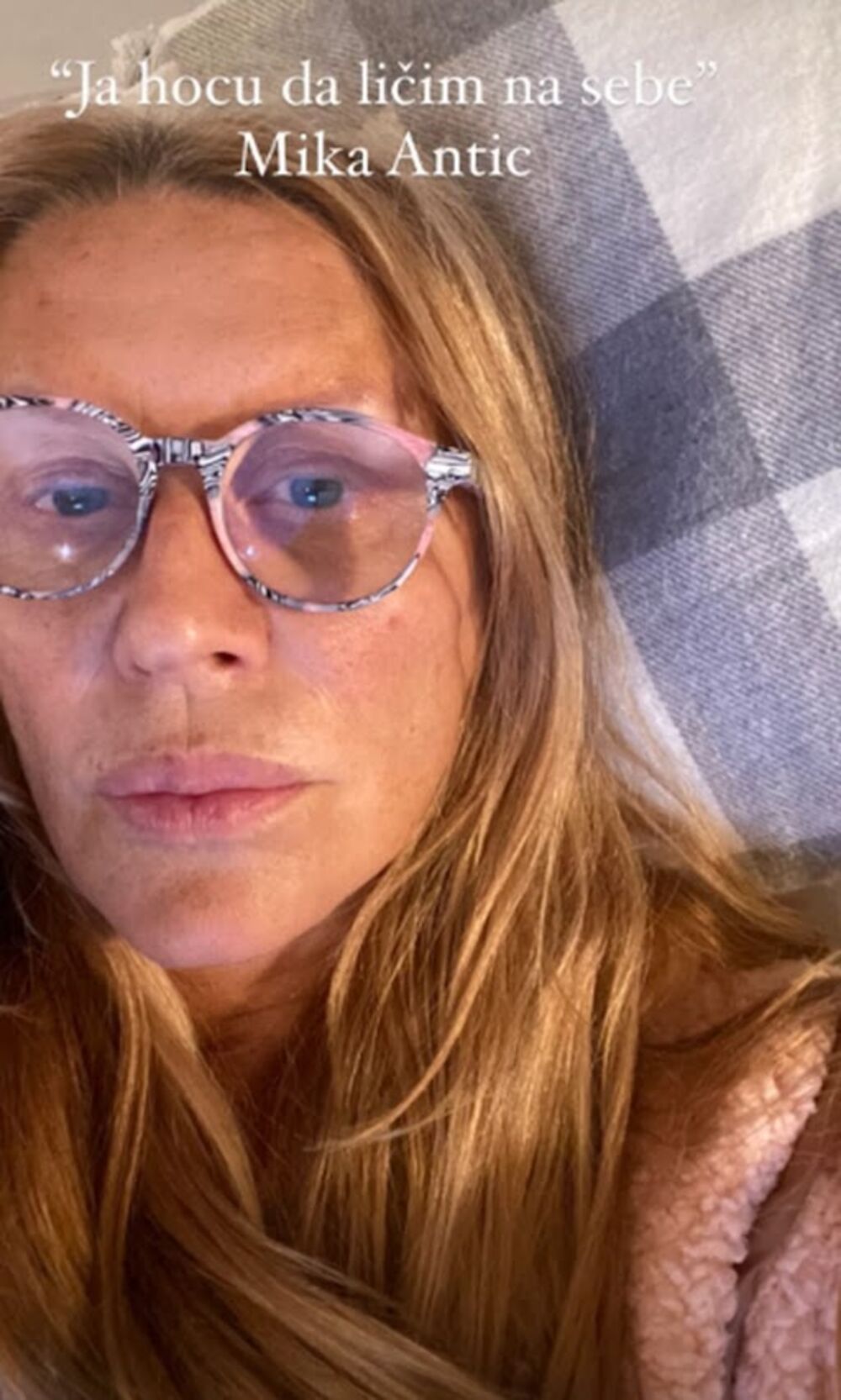 Ona je objavila fotografiju u potpuno prirodnom izdanju