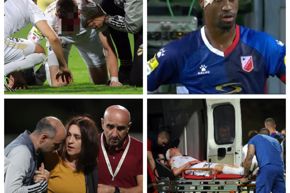 DRAMA NA BRDU: Horor sudar glavama, fudbaler ostao sav KRVAV, majka utrčala na teren! (VIDEO)