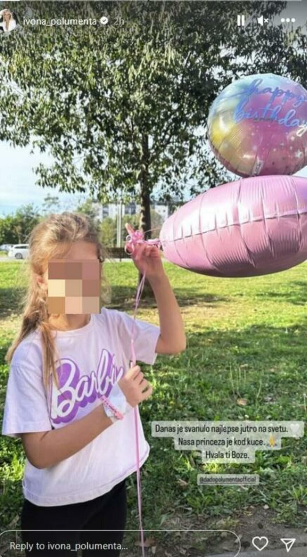 Dadova mezimica, danas je posle operacije i oporavka napustila bolnicu