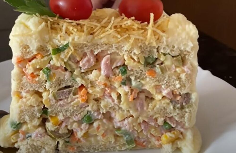 Napravljena slana torta