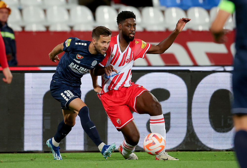 Detalj sa utakmice Crvene zvezde i TSC-a iz Bačke Topole