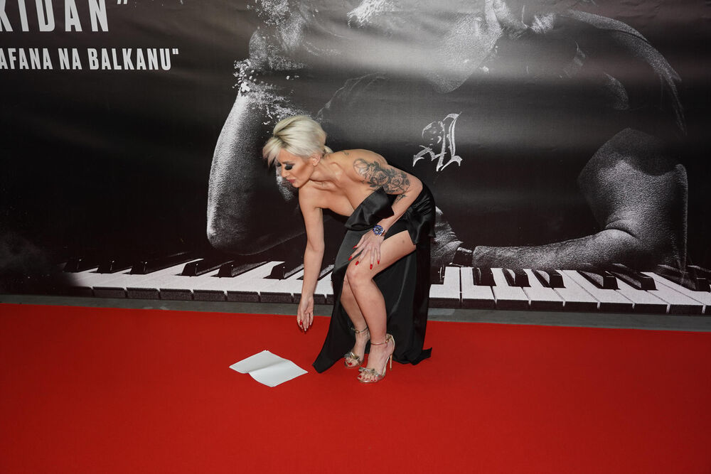 Dušica Jakovljević na premijeri filma 'Pokidan'