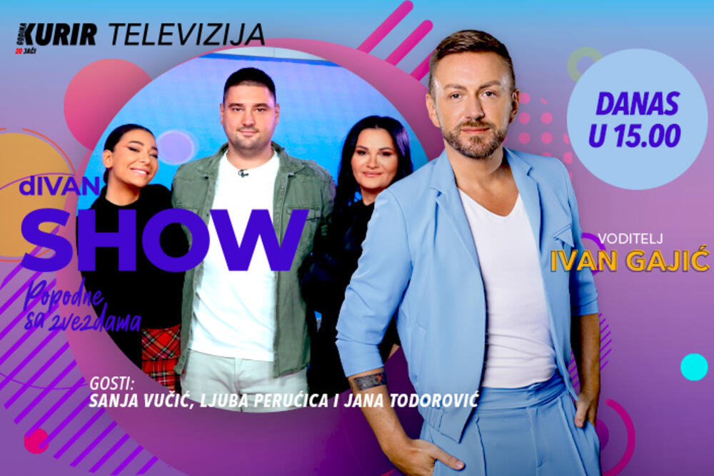 Jana Todorović, Sanja Vučić i Ljuba Perućica ove subote od 15 časova stižu u vaše domove!