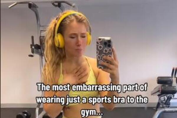 OBUKLA SPORTSKI BRUS KOJI MNOGO OTKRIVA, SVE OČI BILE UPRETE U NJU: Muškarci joj poručili SAMO JEDNO, BLAM (VIDEO)