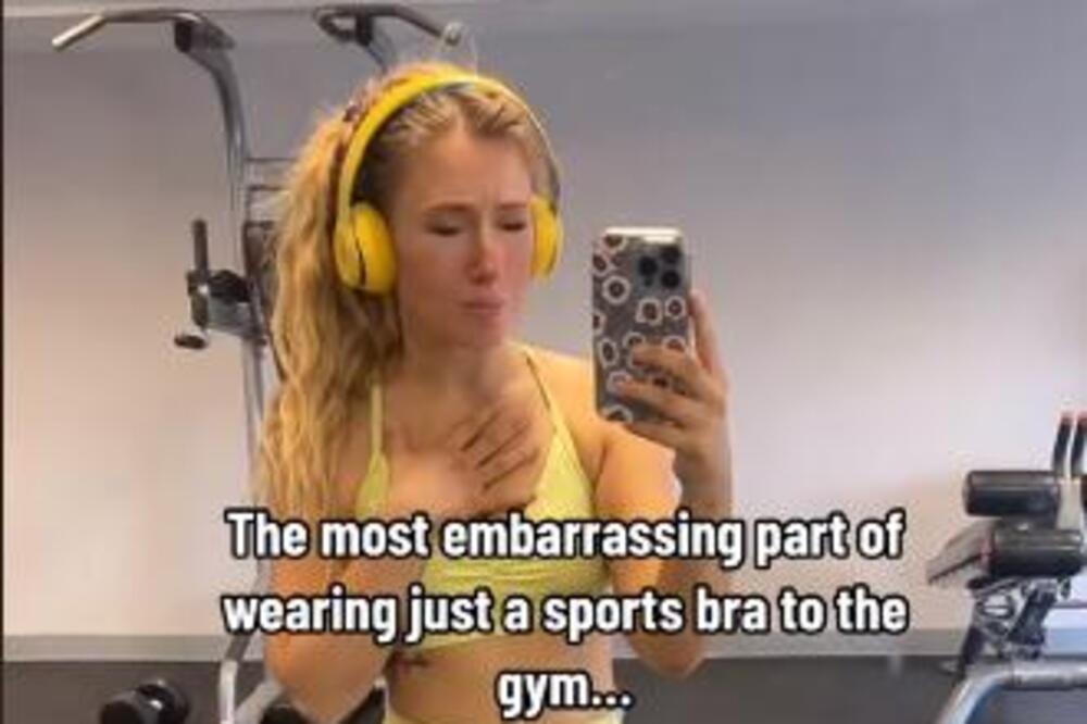 OBUKLA SPORTSKI BRUS KOJI MNOGO OTKRIVA, SVE OČI BILE UPRETE U NJU: Muškarci joj poručili SAMO JEDNO, BLAM (VIDEO)