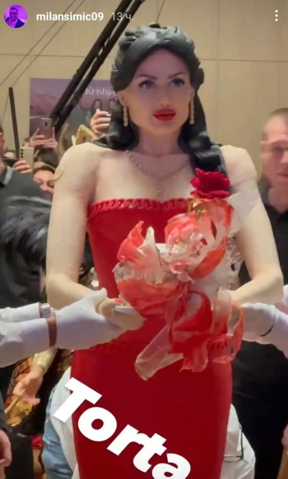 Ogromna torta u obliku Anđeline Džoli