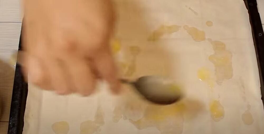 Prelivanje kore za posnu baklavu