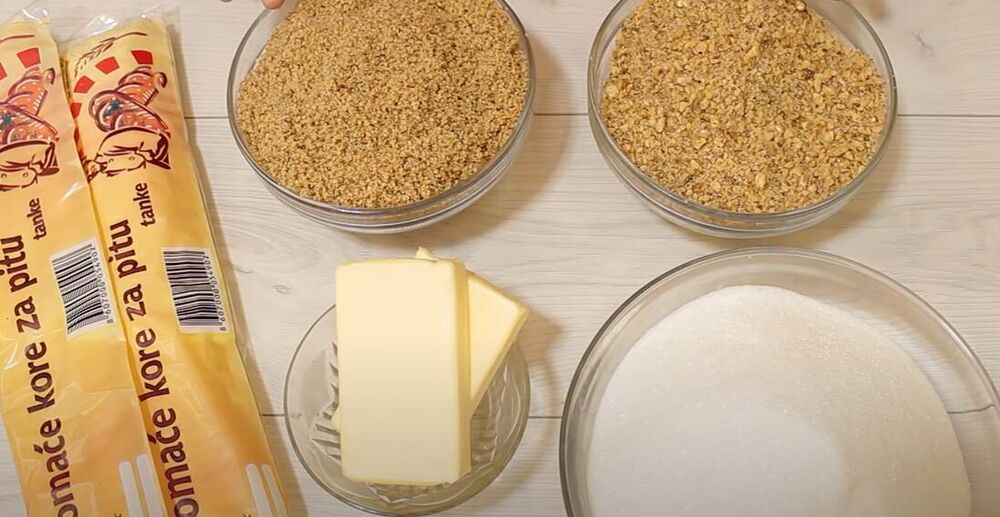 Sastojci za posnu baklavu