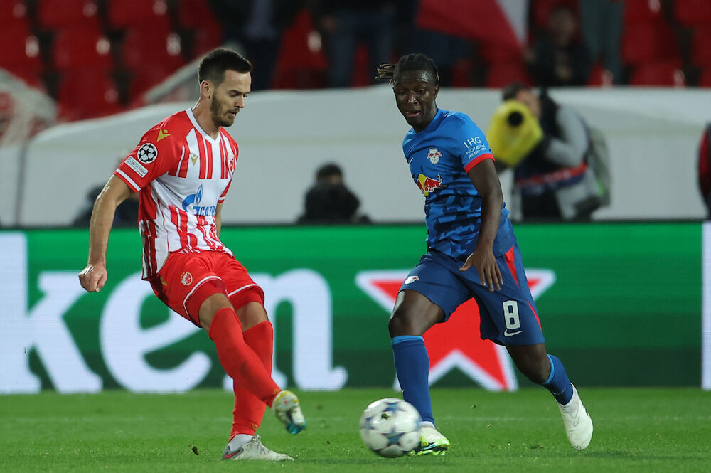 Detalj sa utakmice Crvene zvezde i Lajpciga