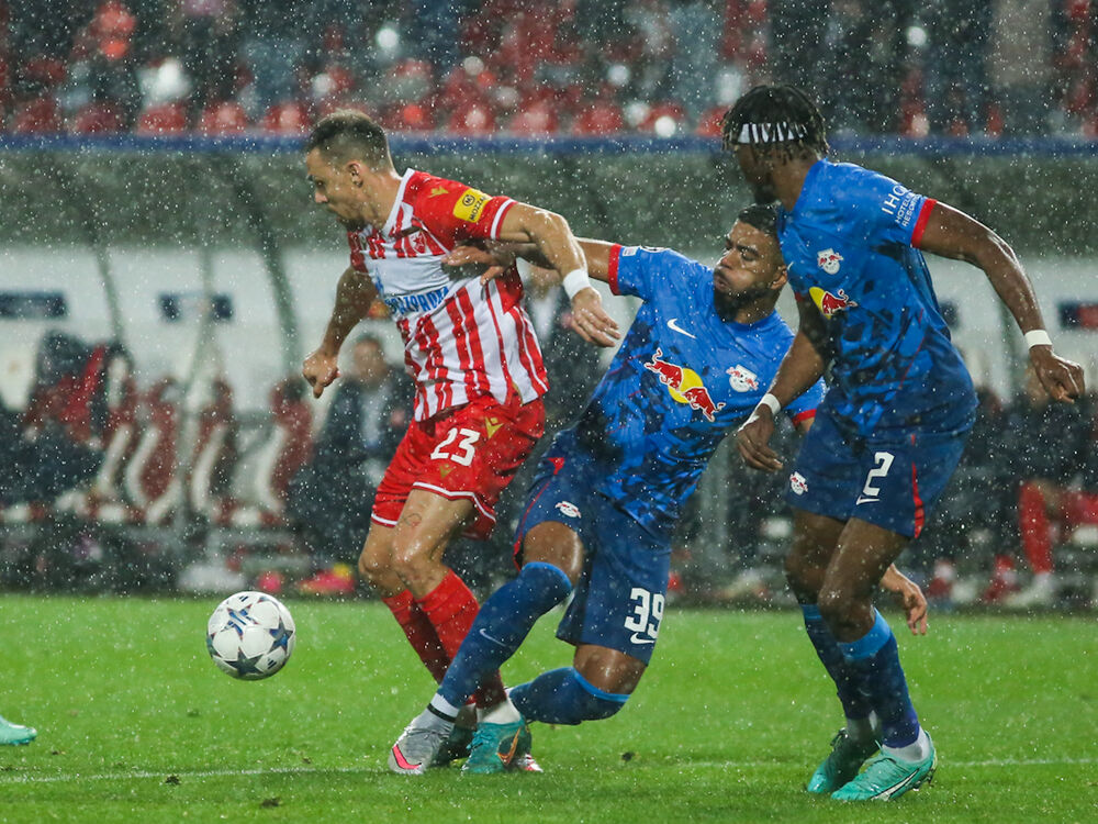 Milan Rodić na utakmici Crvene zvezde i Lajpciga