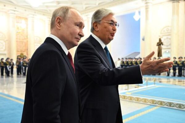 PUTIN STIGAO U POSETU ASTANI, DOČEKAO GA KAZAHSTANSKI KOLEGA: Americi se ovo NEĆE DOPASTI, imaju VELIKE PLANOVE