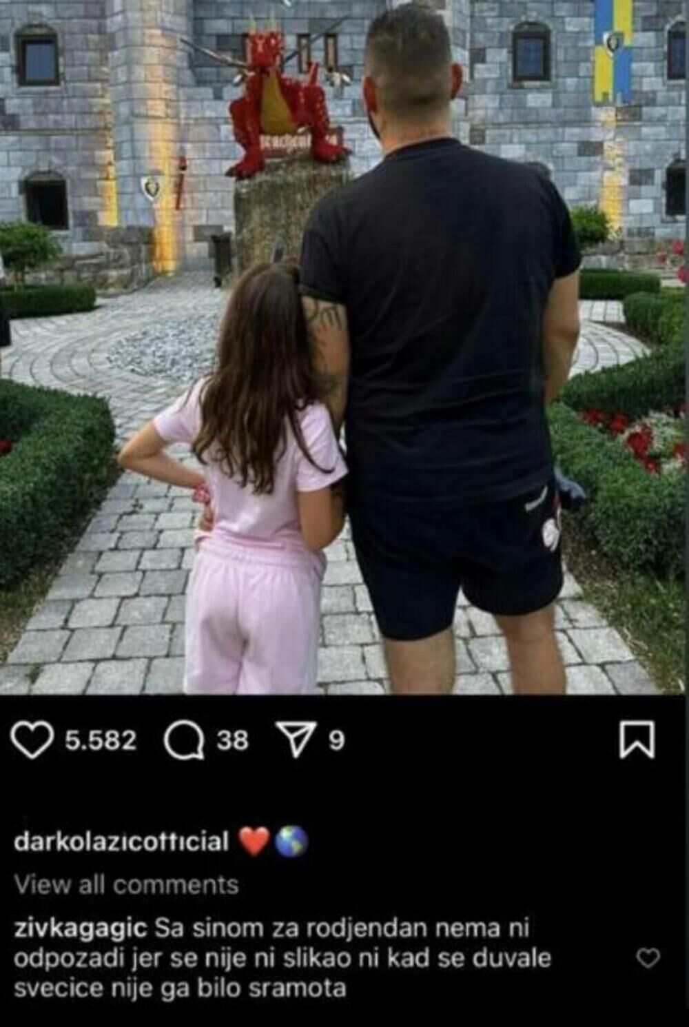 Živka je ostavila negativan komentar