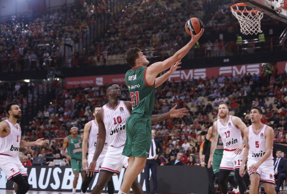 Detalj sa utakmice Olimpijakosa i Baskonije