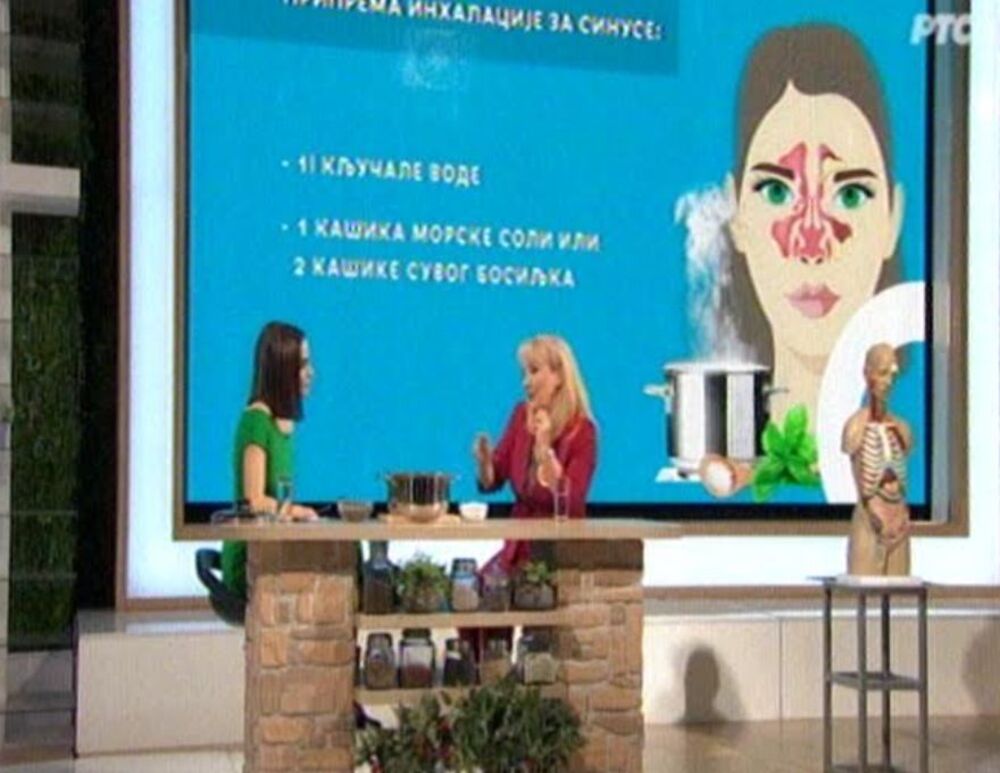 Marija Veljković  je gledaocima davala savete kako na prirodan način da se inhaliraju.