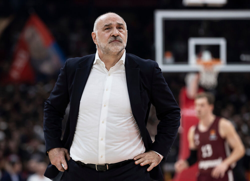 Pablo Laso na utakmici Crvene zvezde i minhenskog Bajerna u Beogradu