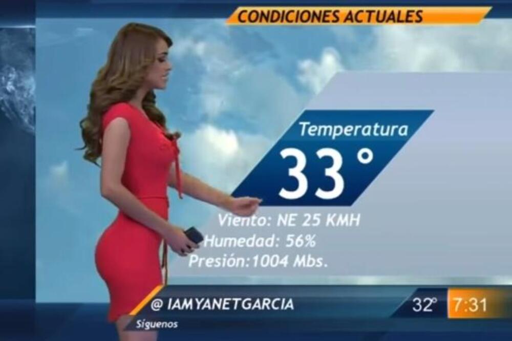 KAD NJU VIDITE UJUTRU, DAN POSTANE SUNČAN IAKO NAPOLJU VEJE SNEG: Voditeljka VREMENSKE prognoze GORI od provokacije