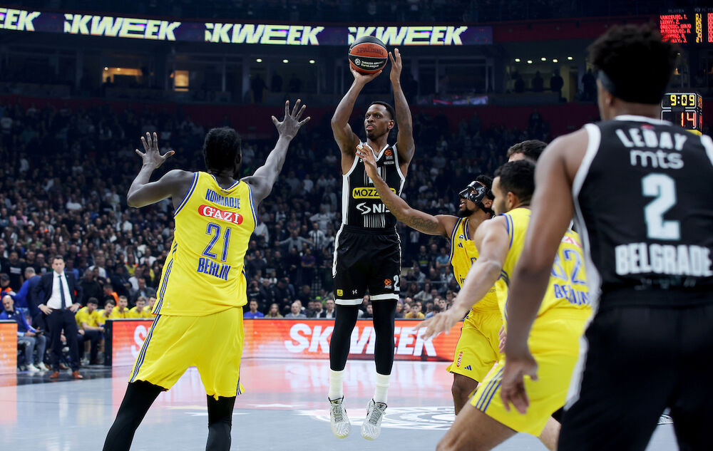 Detalj sa utakmice Partizana i Albe u prvom delu sezone