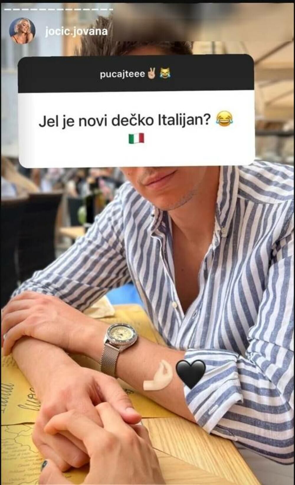 Jovana uživa kraj zgodnog Italijana