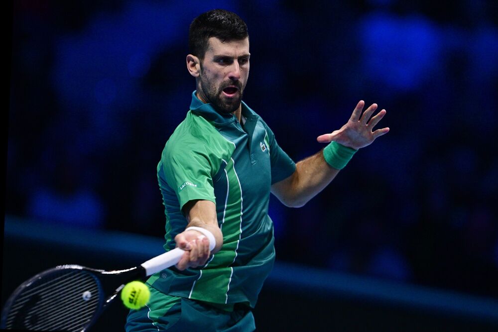 Novak Đoković na meču protiv Karlosa Alkarasa