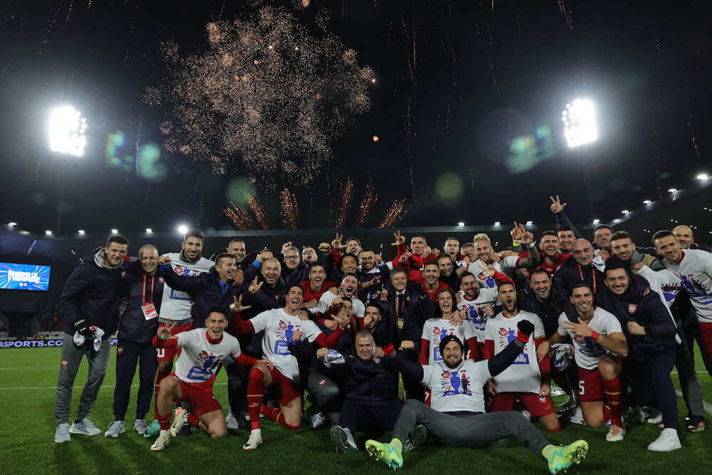 Fudbalska reprezentacija Srbije, Kvalifikacije za Evropsko prvenstvo, Slavlje