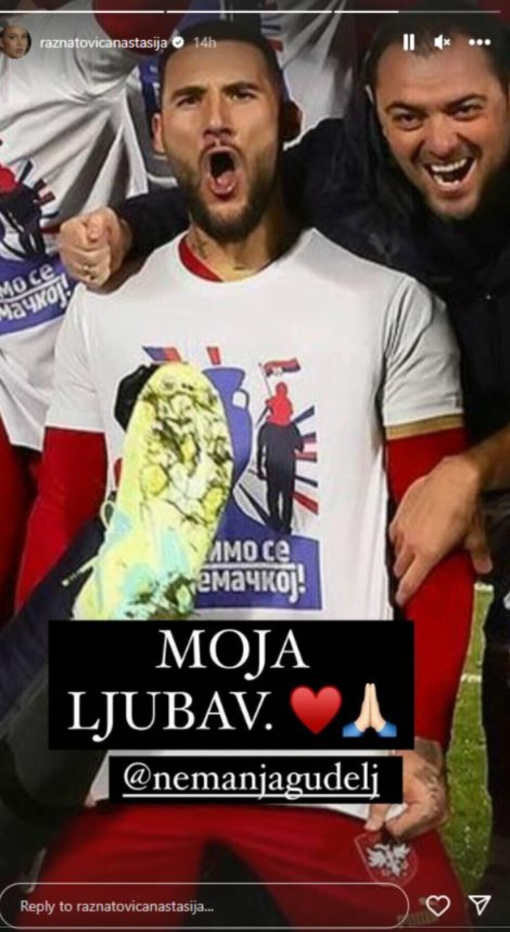 Anastasija ponosna na supruga!