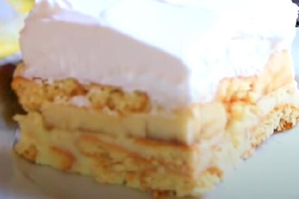 KOLAČ SA PUDINGOM I BANANAMA KOJI SE PRAVI ZA 15 MINUTA: Najkemastija poslastica - ukus iz detinjstva koji se pamti