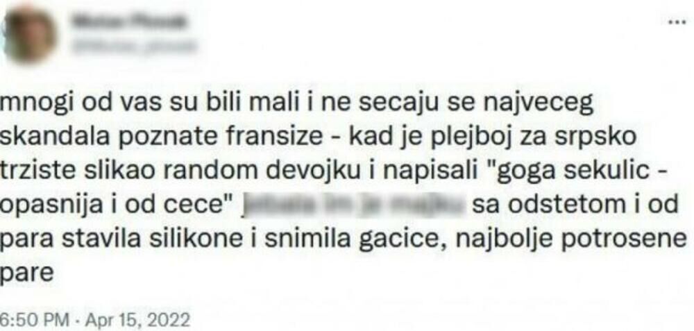 Verovatno su mnogi zaboravili nemilu situaciju u kojoj se našla pevačica Goga Sekulić