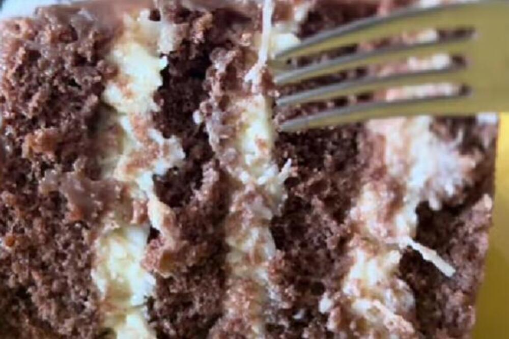ČOKOLADNA TORTA SA KOKOSOM JE JEDNA OD NAJSOČNIJIH: Kore natopljene kremastim filom - poslastica za sve prilike