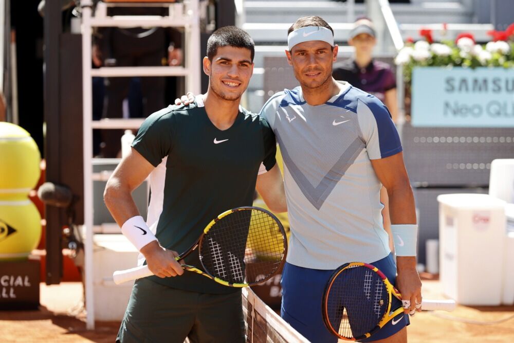 Karlos Alkaras i Rafael Nadal na egzibicionom meču u Las Vegasu 