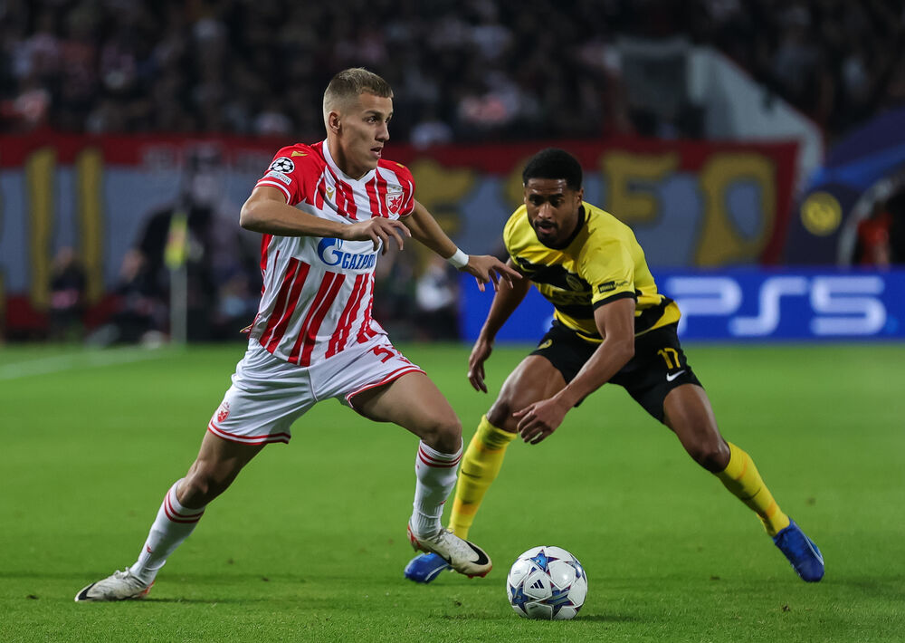 Vladimir Lučić na utakmici Crvene zvezde i Jang bojsa