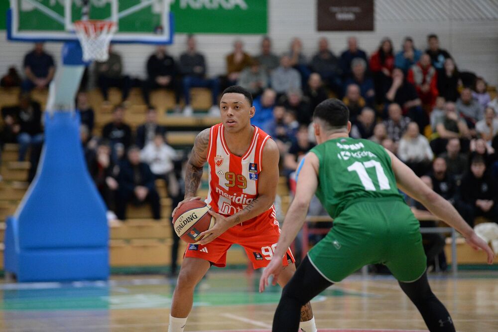 Detalj sa utakmice Krke i Crvene zvezde u Novom Mestu