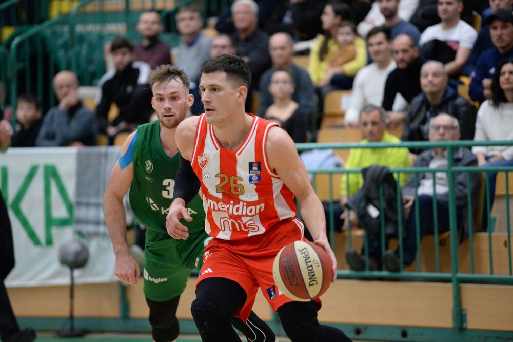 Detalj sa utakmice Krke i Crvene zvezde u Novom Mestu