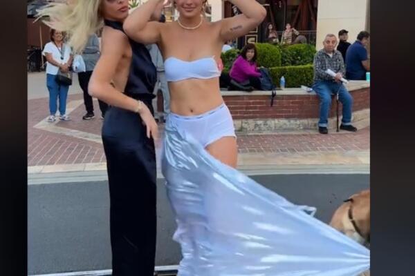 DEVOJKA POLUGOLA IZAŠLA NA ULICU: Svi su gledali u NJENE OBLINE, a onda je NASTAO SKANDAL kad joj je... (VIDEO)