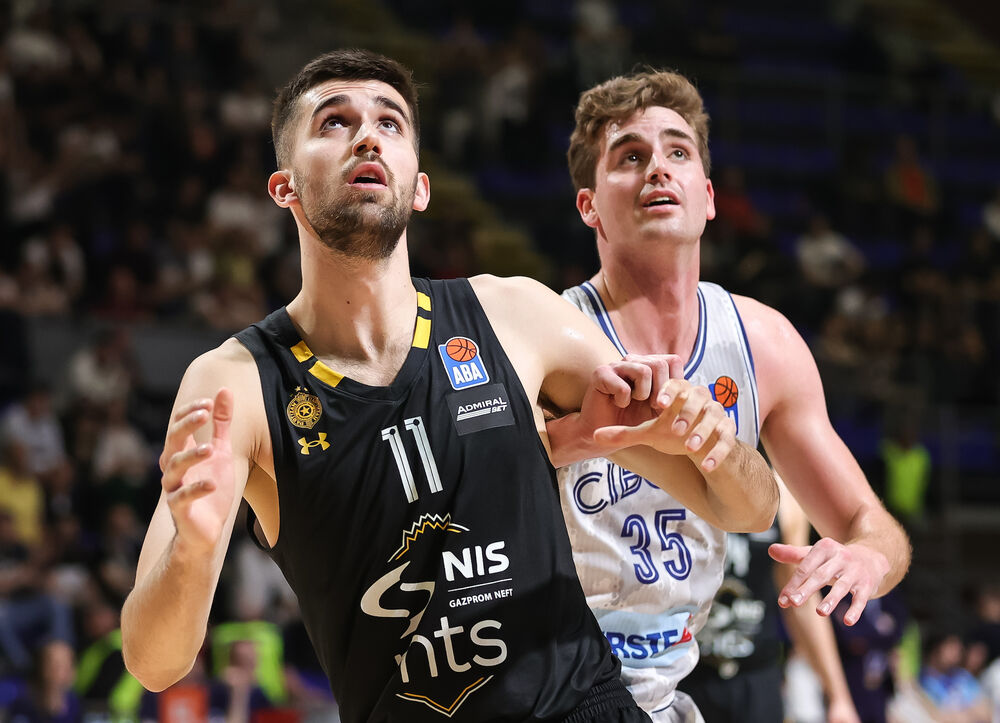 Dušan Miletić na utakmici Partizana i Cibone