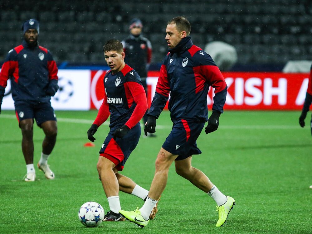 Detalj sa treninga Crvene zvezde