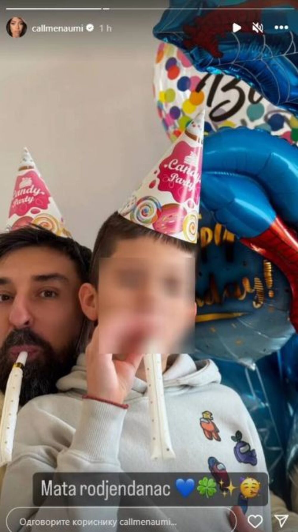 Ognjen Amidžić sa sinom