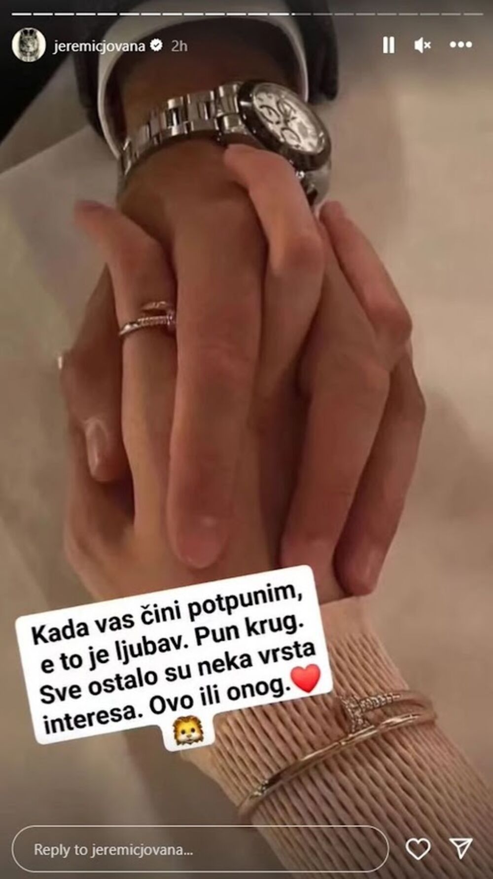 Ona je sada na svom Instagramu objavila prvu fotografiju sa novim partnerom