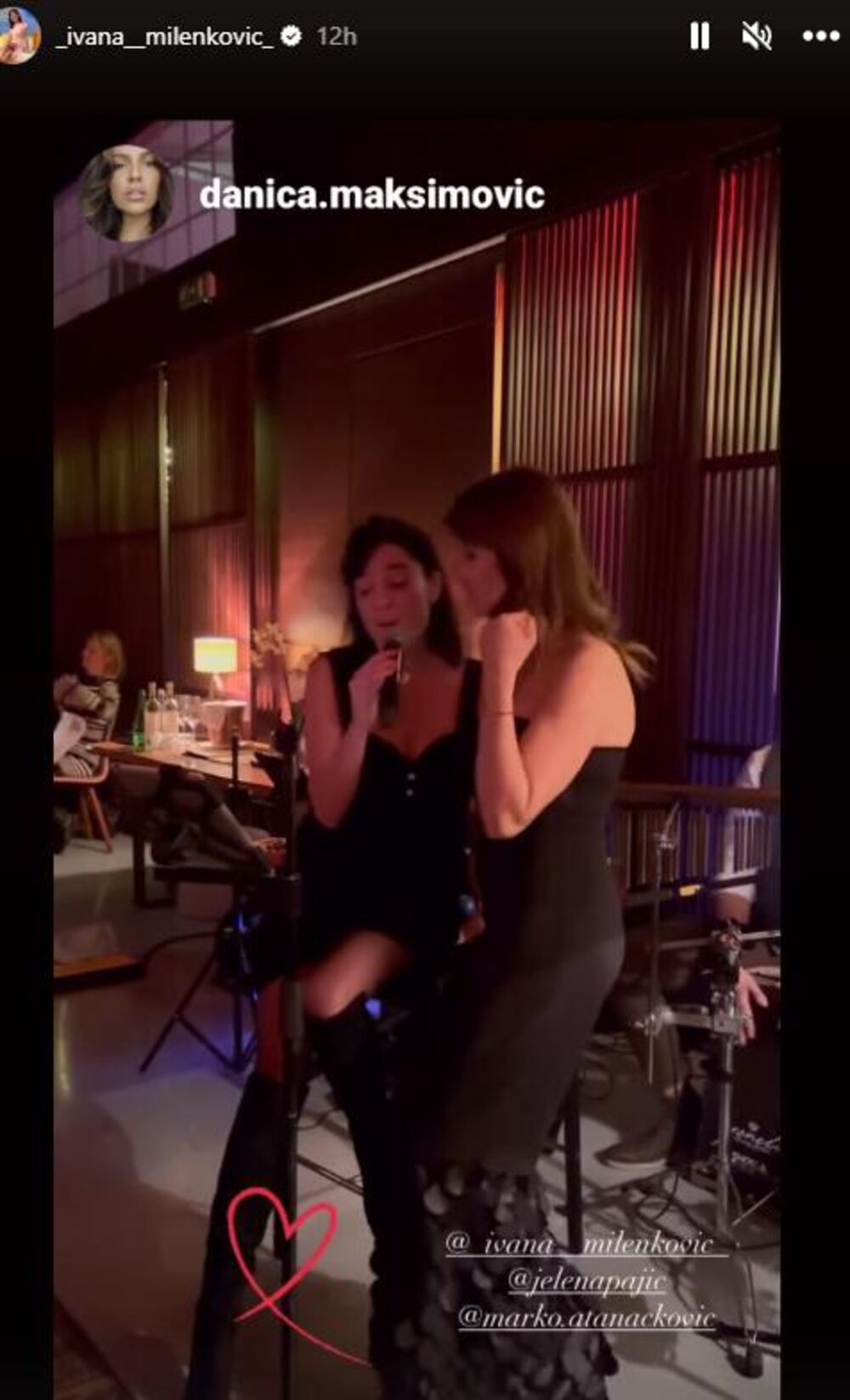 Ivana Milenković u noćnom izlasku