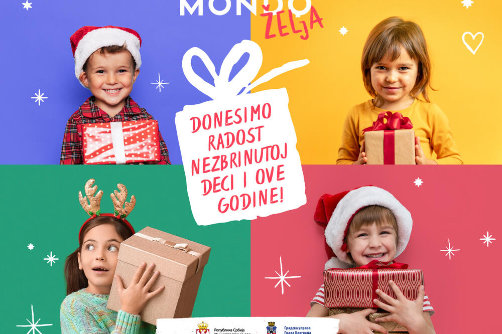 POČINJE HUMANITARNA AKCIJA "MONDO ŽELJA"! Ispunite novogodišnju želju detetu iz doma