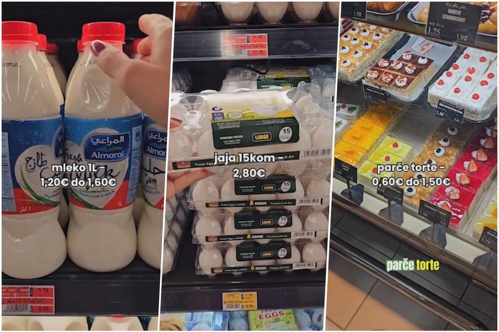 CENA SRPSKE JABUKE U DUBAIJU I KOD NAS SKORO ISTA: Kristina pokazala cene namirnica, evo koliko su MESO I KROMPIR