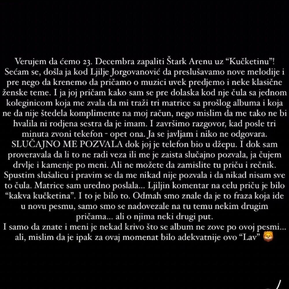 Milica je otkrila tajnu pesme 'Kučketina'