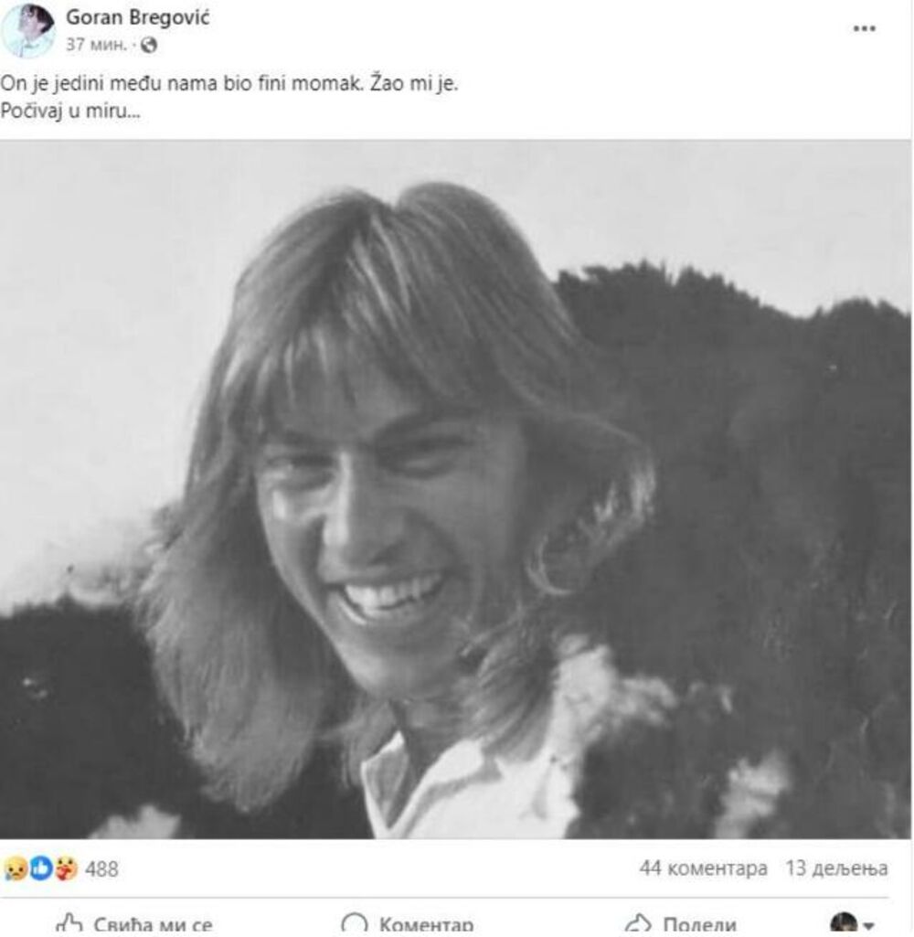 Oprostio se od njega emotivnim rečima