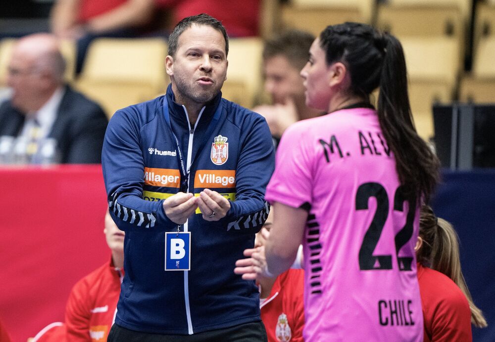 Selektor Srbije Uroš Bregar na meču protiv Čileanki